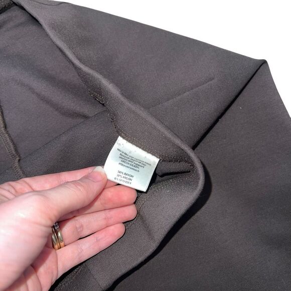 EILEEN FISHER Washable Stretch Brown Pant Size S - Picture 3 of 6